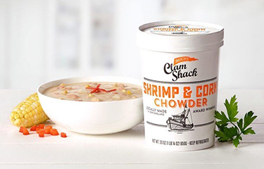 Gelson's Markets new Shrimp & Corn Chowder