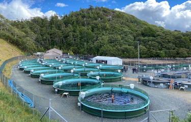 The Inverkerry Hatchery and Smolt Unit at Gairloch in Wester Ross, Scotland.