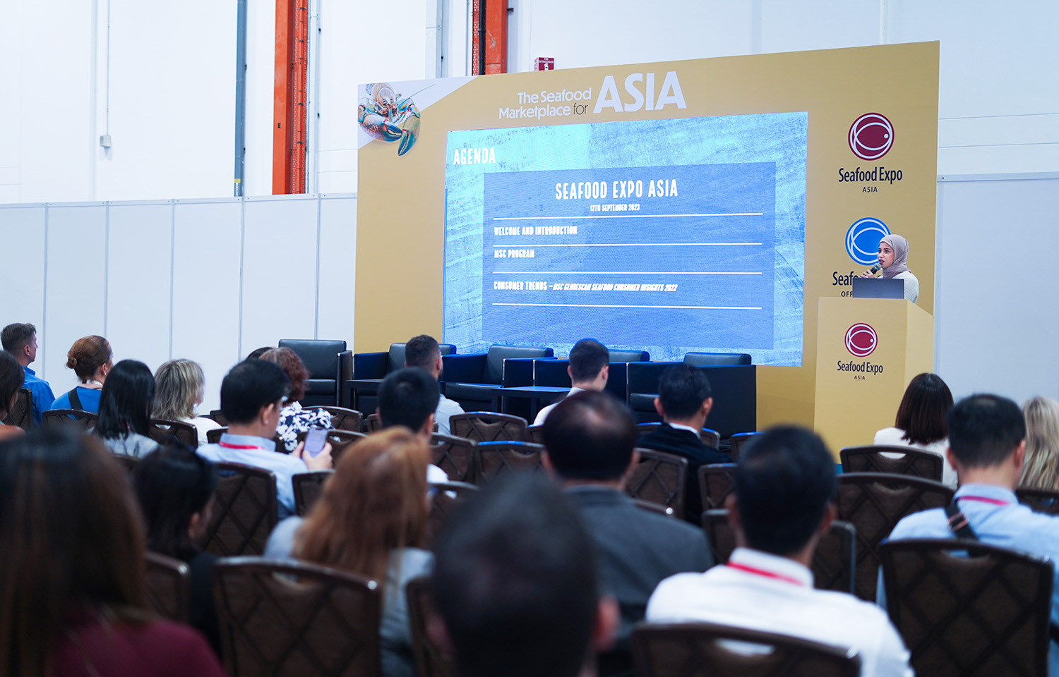 The main stage at Seafood Expo Asia