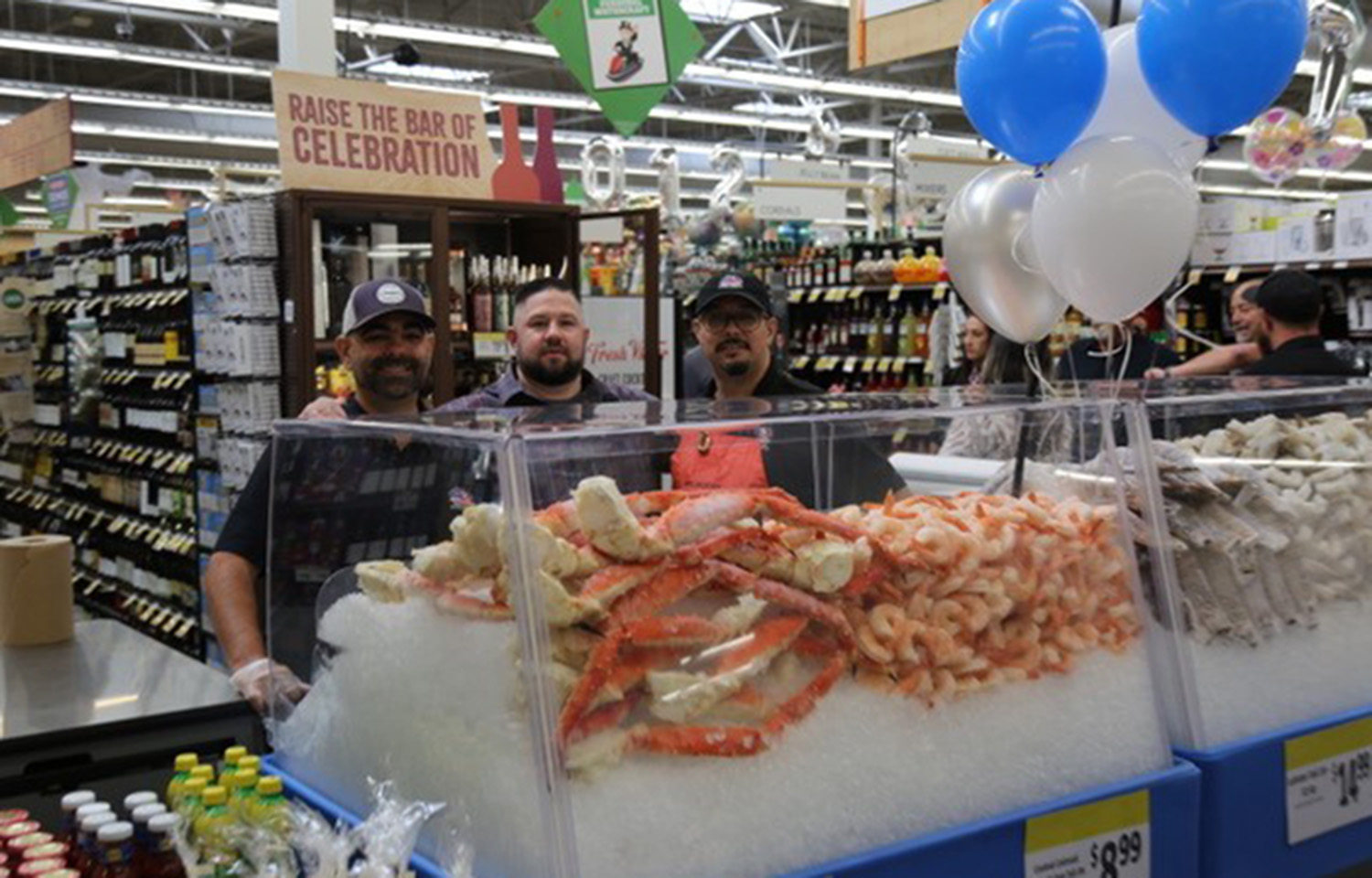 Save Mart Associates in the seafood section