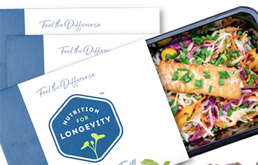 Nutrition for Longevity prepared meal.