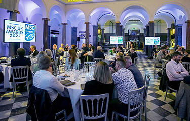 The 2021 MSC U.K. Awards ceremony.