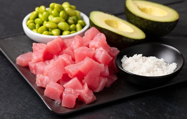 Tuna poke offered by The Wagyu Shop.