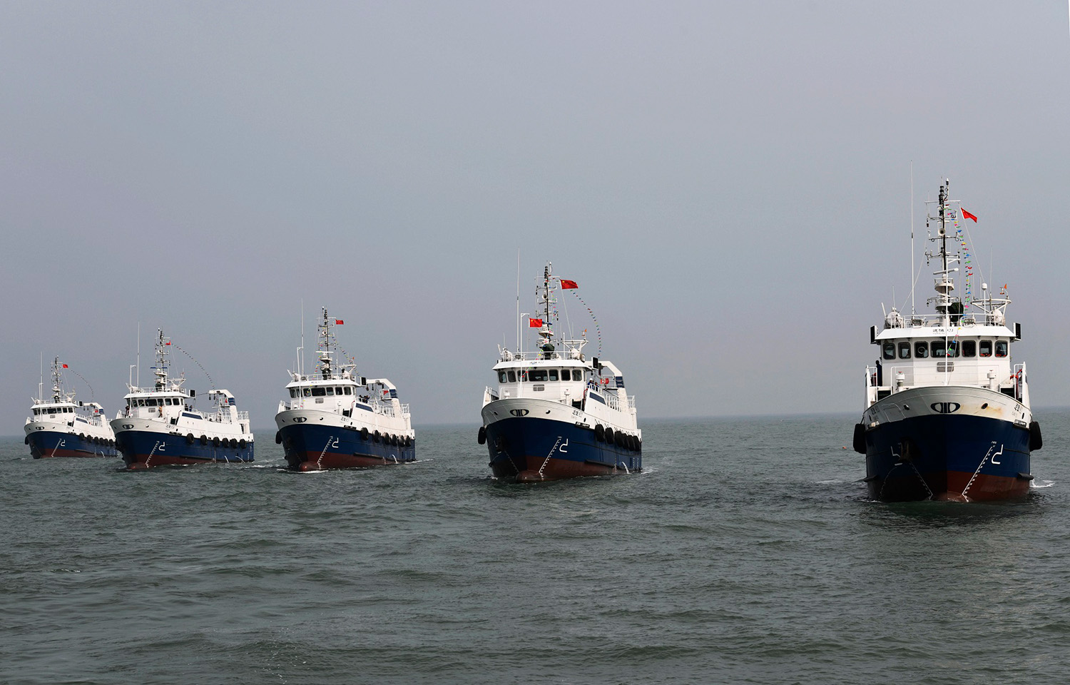 CNFC fishing vessels at sea