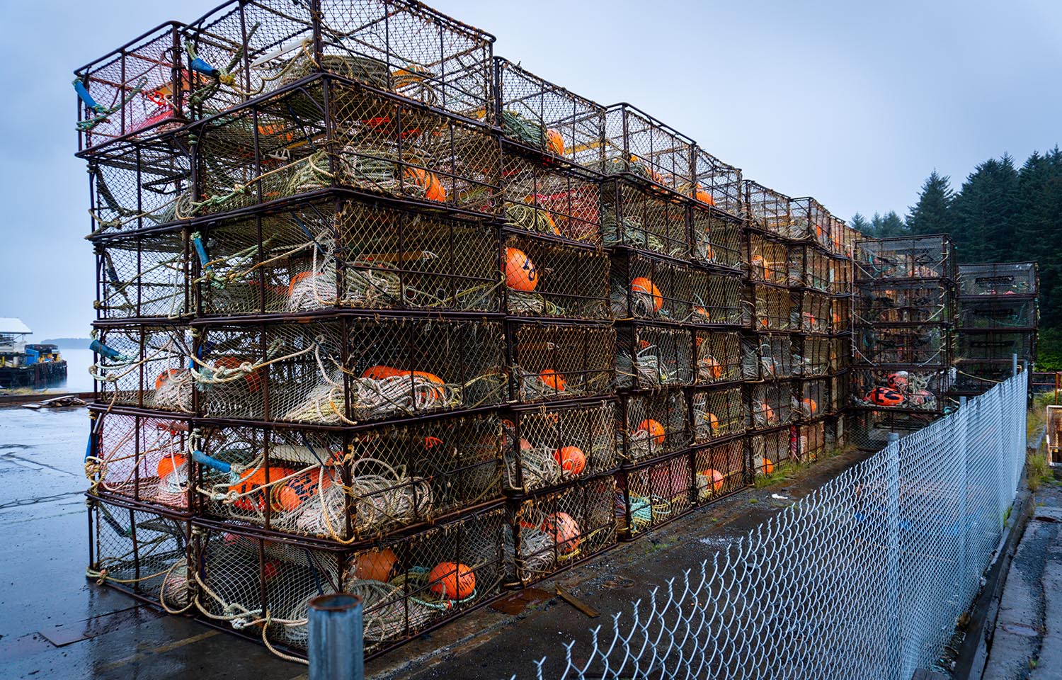 Crab traps in Alaska