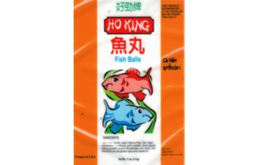 A package of Ho King fish balls.
