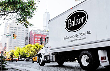 A Baldor Specialty Foods truck.