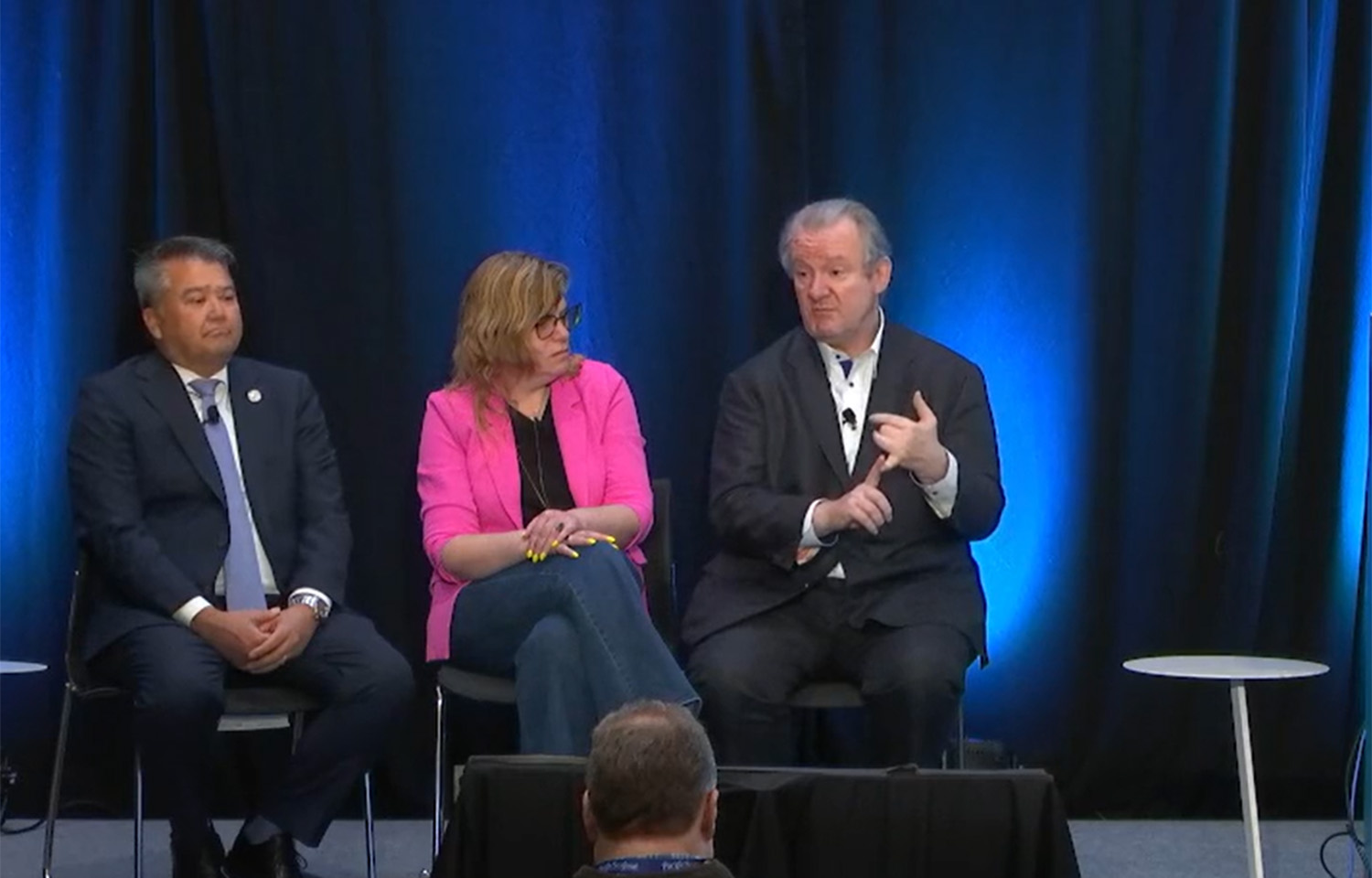 Members of the the NFI Sushi Council during a panel at Seafood Expo North America