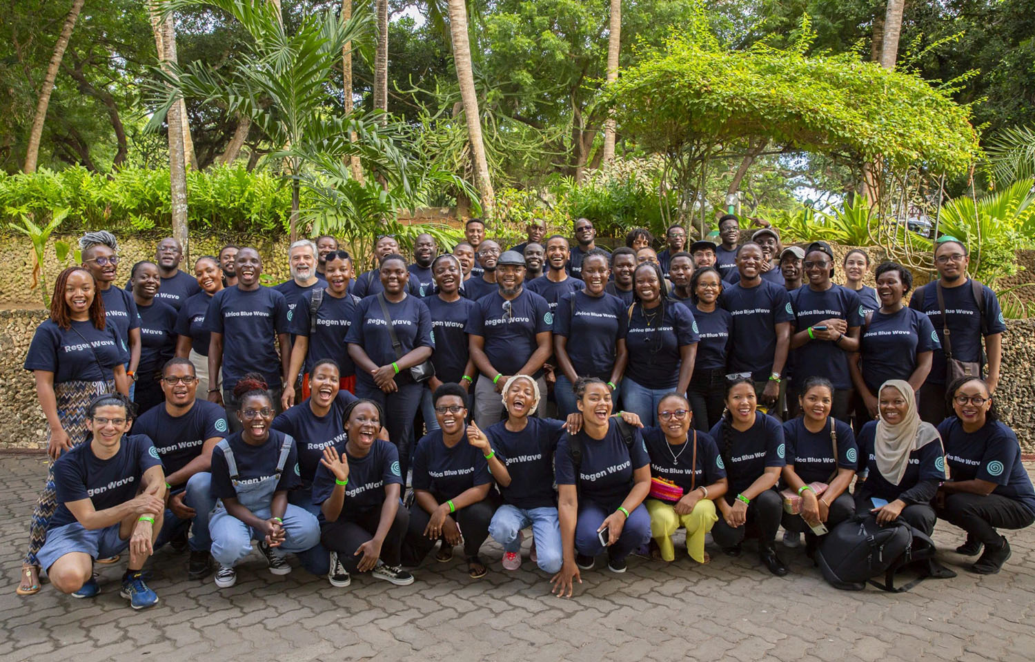 Staff at several African startups who received funding from a joint initiative to promote climate solutions