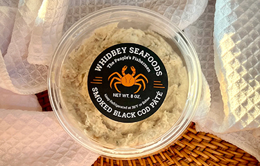 Whidbey Seafoods smoked black cod pate.