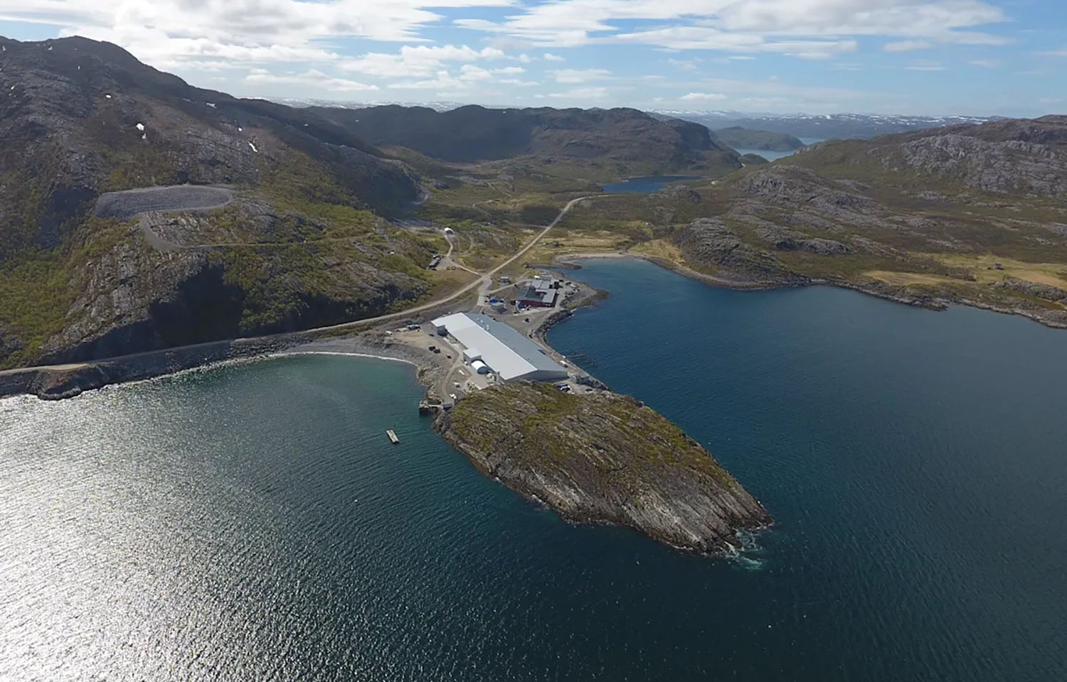 Grieg Seafood's Adamselv smolt site