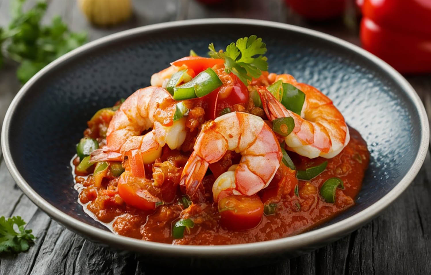 A dish of shrimp creole