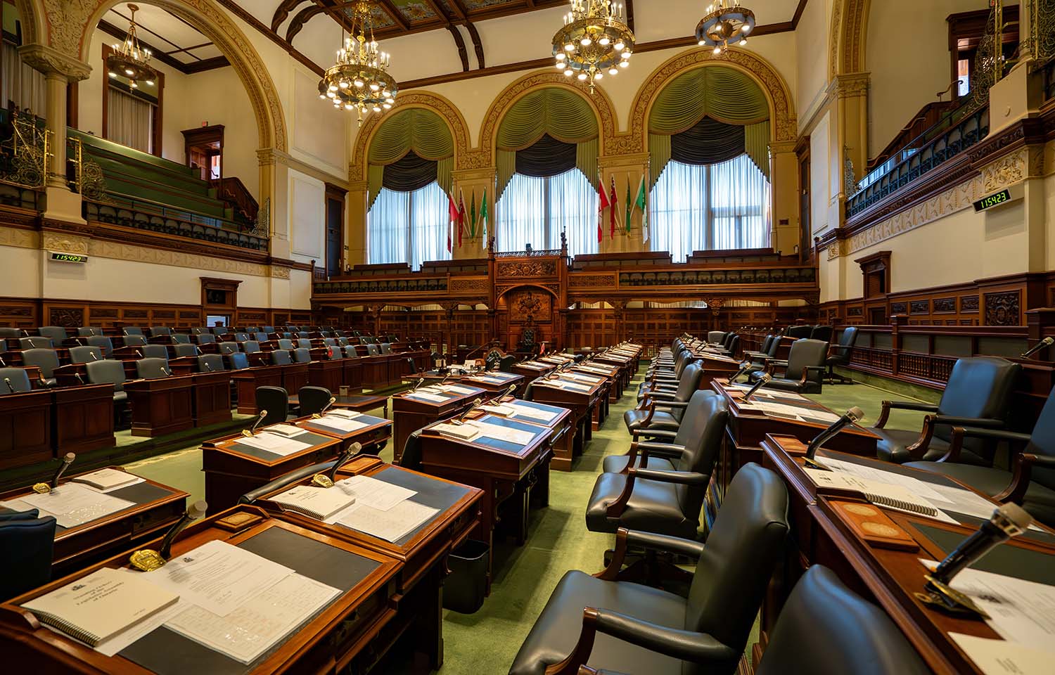 The interior of Canadian Parliament