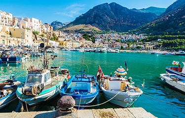 A port in Sicily, Italy.