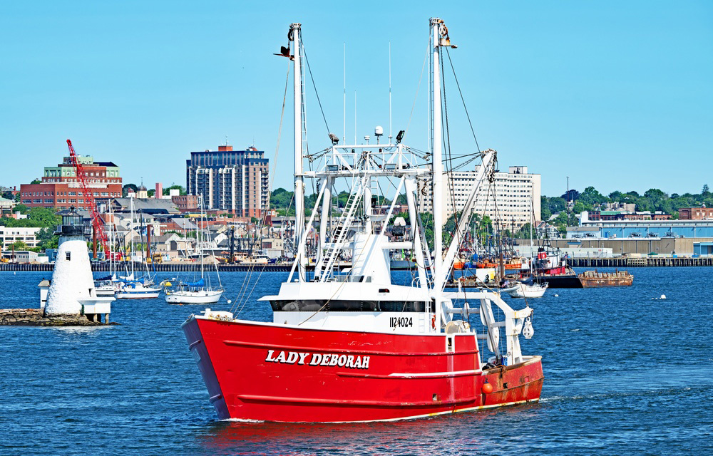 a fishing vessel leaving New Bedford