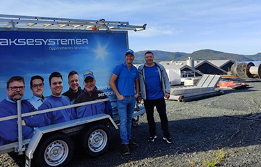 Laksesystemer and VP representatives in Iceland.