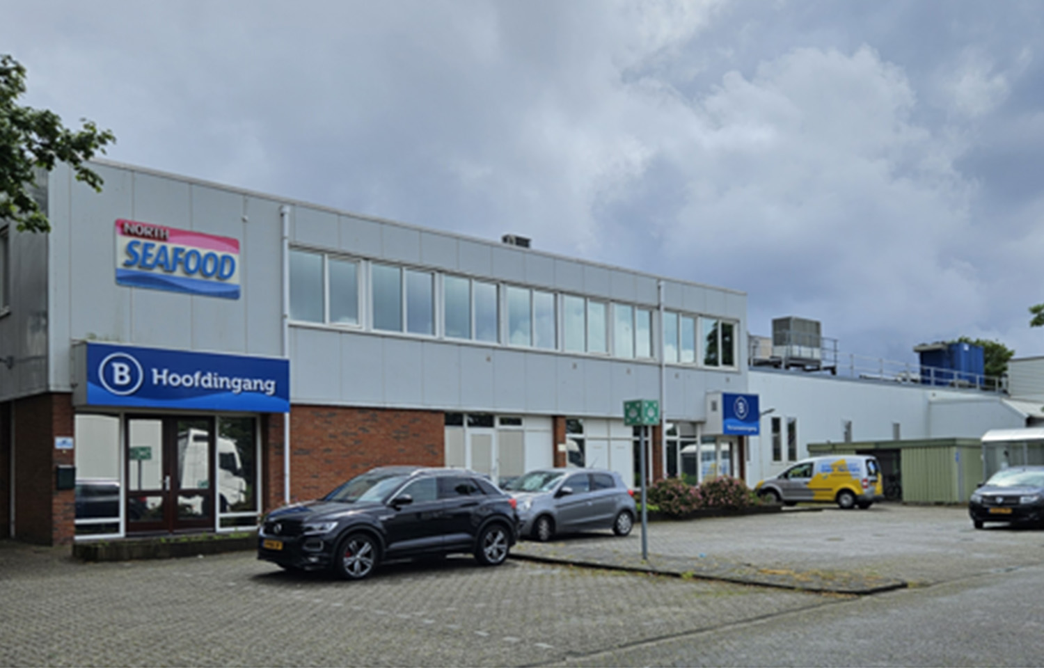 The exterior of Northseafood's facility in Urk, the Netherlands.