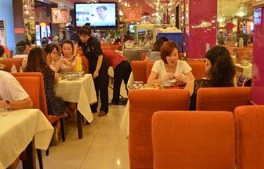 A seafood restaurant in China.