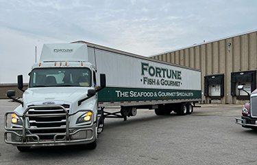 A Fortune Fish and Gourmet truck.