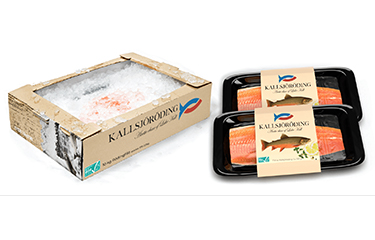 Cold Lake's "Kallsjöröding," or Cold Lake Arctic char in English, packaged for sale.