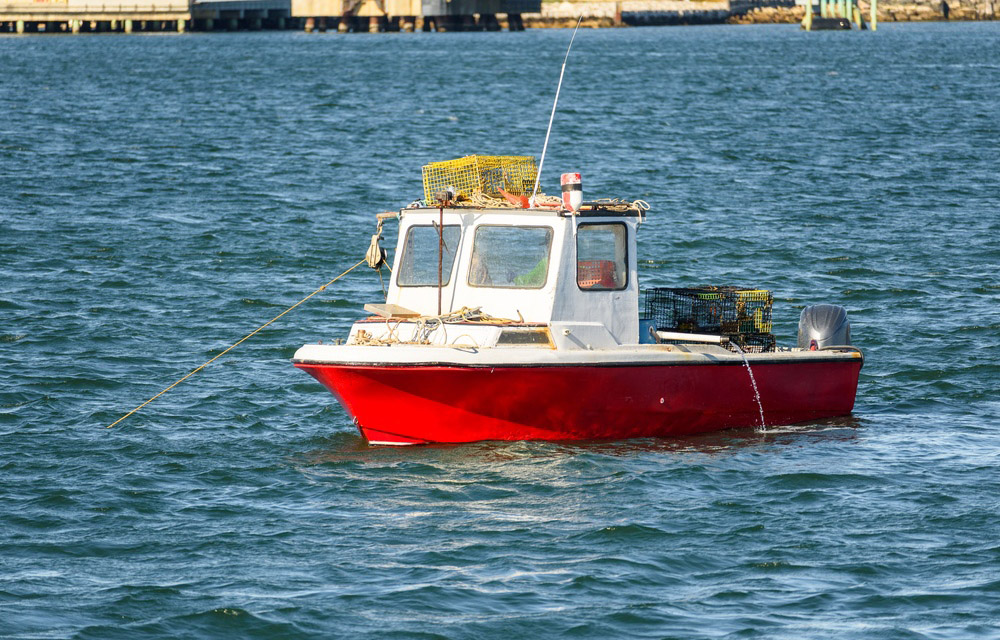 a lobster boat