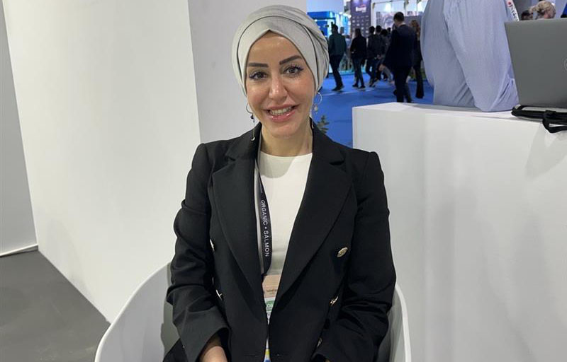 Murfish CEO Muradiye Kiyak at the 2024 Seafood Expo Global