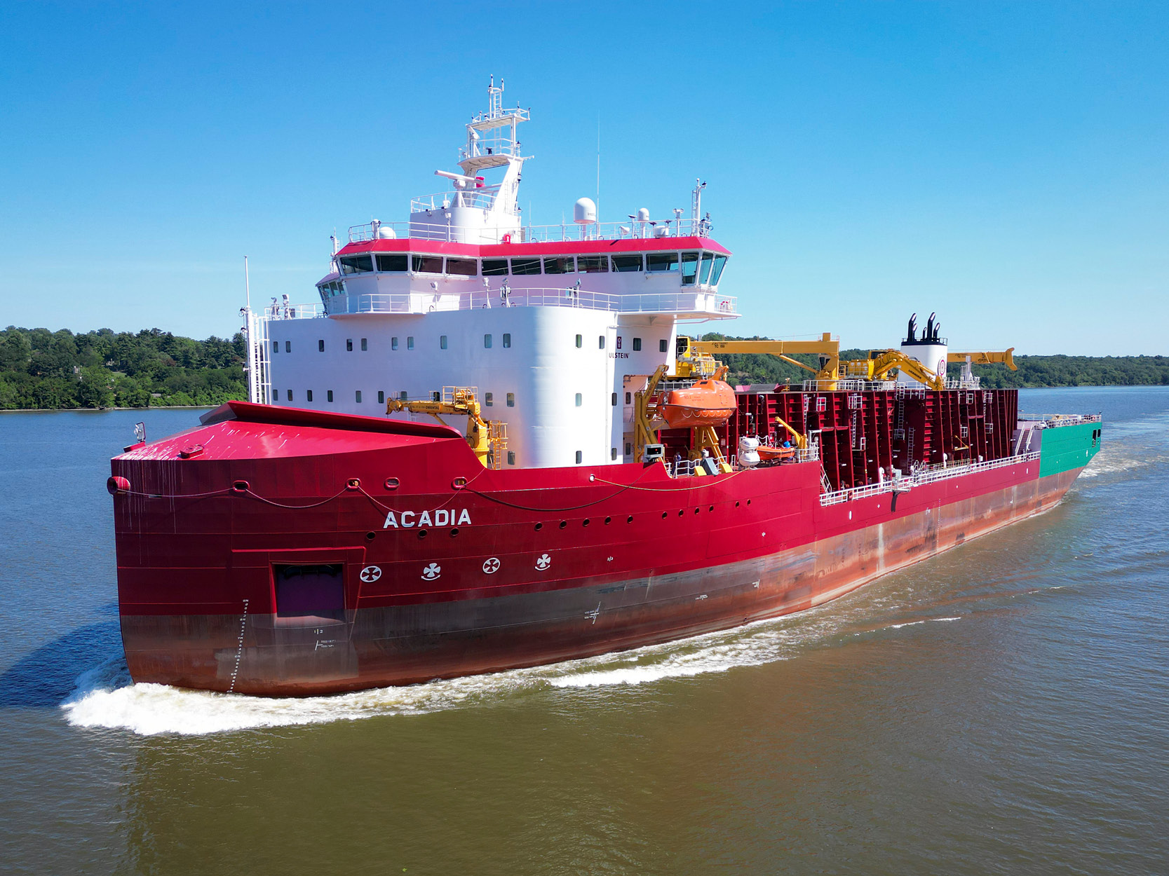 Acadia subsea rock installation vessel built by Hanwha Philly Shipyard