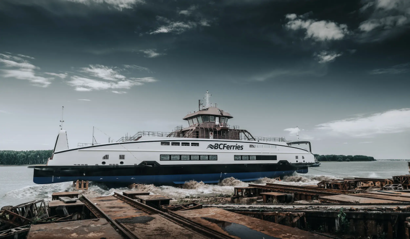 Damen launches electric-ready ferry for BC Ferries