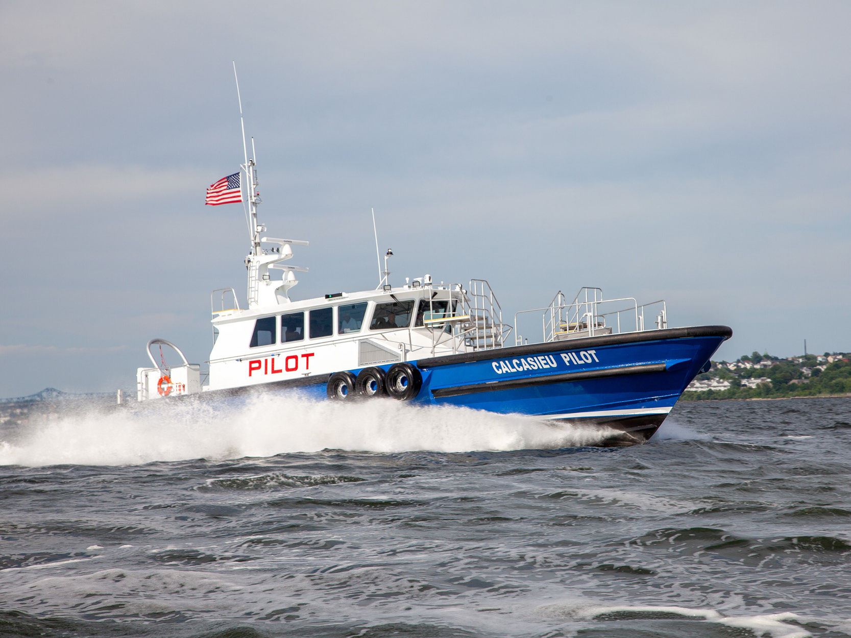 Calcasieu Pilot pilot boat built by Gladding-Hearn Shipbuilding for Lake Charles Pilots