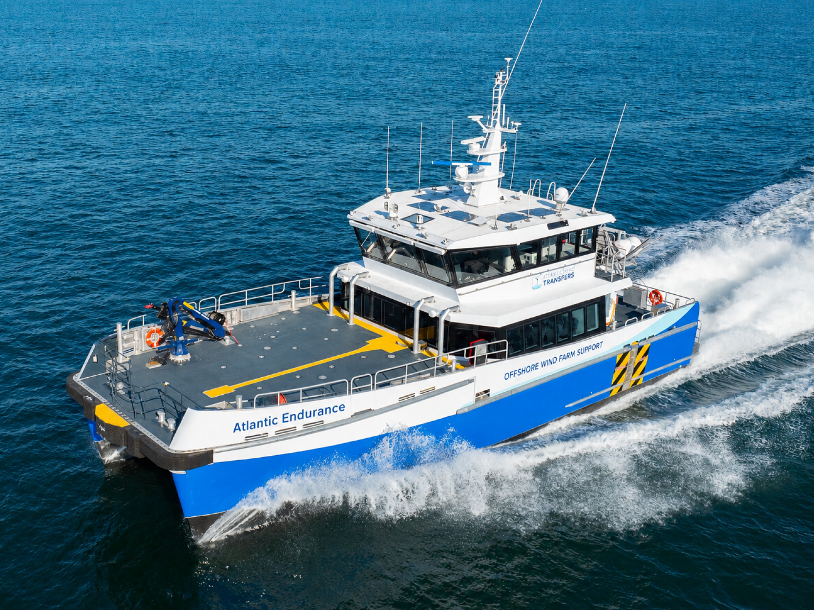 Atlantic Endurance offshore wind crew transfer vessel built by St. Johns Ship Building